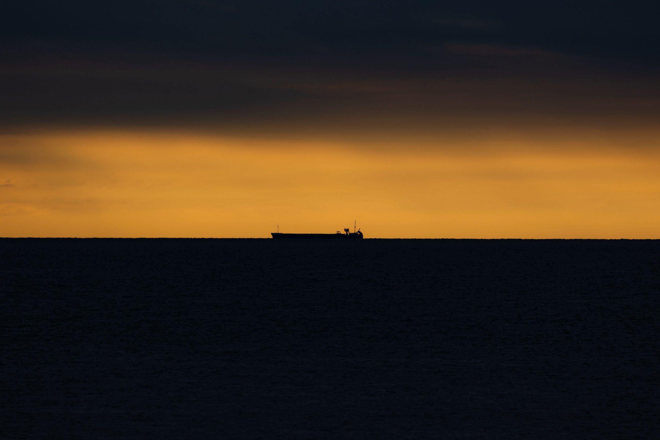 Ship on the horizon